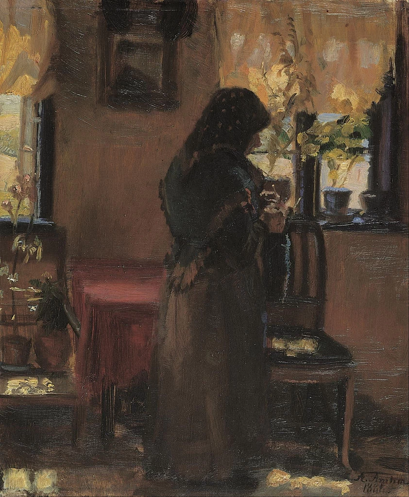 Vecchia nella sua stanza, 1888 - Hirschsprung Collection, Copenaghen